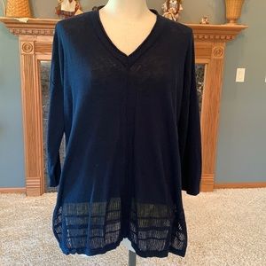RACHEL Zoe Sweater, Navy Blue, size Large